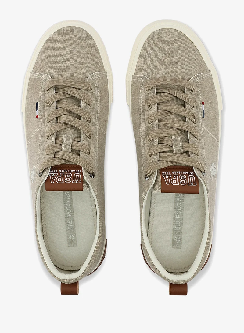 U.S. Polo Assn. Sand Men's Sand Low-Top Sneakers - Lightweight Slip-On Design for Men | Best Price UAE